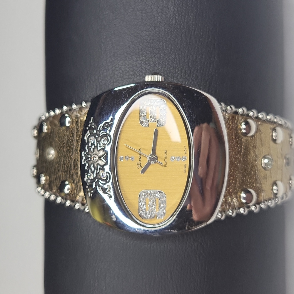 Geneva Gold and Silver Watch